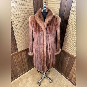 Vintage Russian Sable Fur Coat Jacket Stroller Size Small